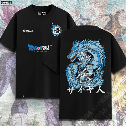 CAMISETA GOKU ULTRA INSTINTO + SHEN LONG - CAMISETA MEGA TELA PESADA - 230g