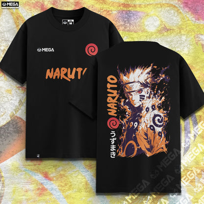 CAMISETA NARUTO KURAMA + SABIO - CAMISETA MEGA TELA PESADA - 230g