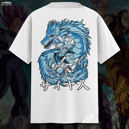 CAMISETA GOKU ULTRA INSTINTO + SHEN LONG - CAMISETA MEGA TELA PESADA - 230g
