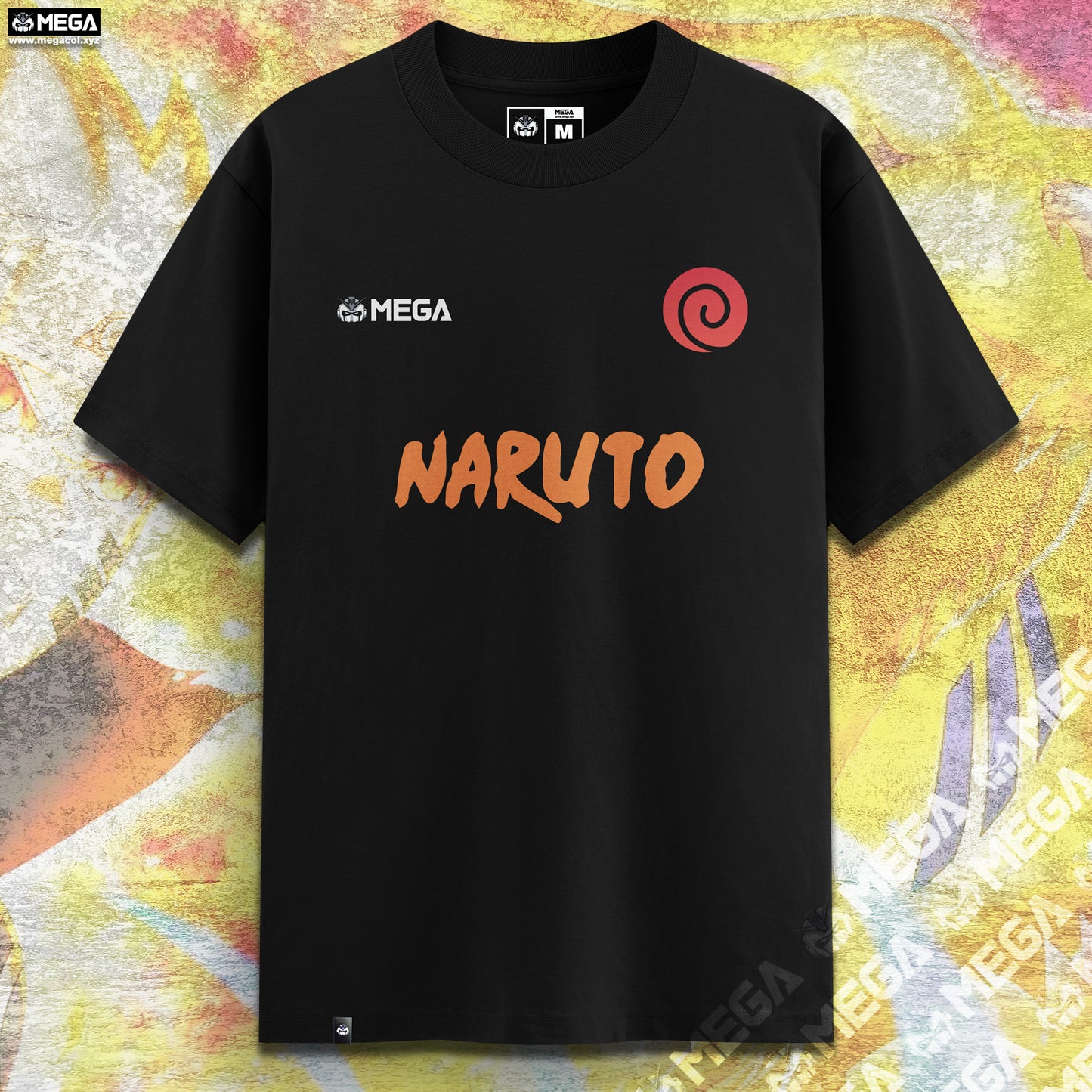 CAMISETA NARUTO KURAMA + SABIO - CAMISETA MEGA TELA PESADA - 230g
